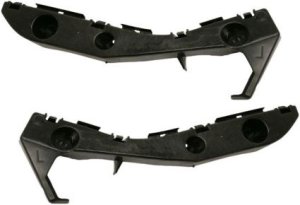 Front Bumper Bracket Support for 2004-2009 Toyota Prius, Lower, Right (Passenger) and Left (Driver), Plastic, Replacement Pair/Set