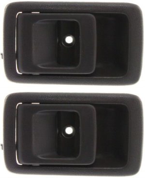Front Interior Door Handle Set of 2 for Toyota Camry 1987-1991, 4Runner 1996-2002, Tacoma 2001-2004, Textured Blue, Left (Driver), Replacement