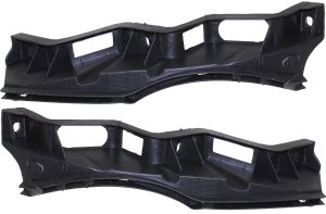 Pair/Set - Front Bumper Bracket Right (Passenger) and Left (Driver), Bumper Guide Center for 2006-2010 Volkswagen Passat, Replacement Set