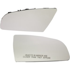 Heated Mirror Glass Pair/Set for Audi A4/S4 (2002-2008), A6/S6 (2005-2011), with Right (Passenger) and Left (Driver) Sides, Backing Plate Included, Replacement