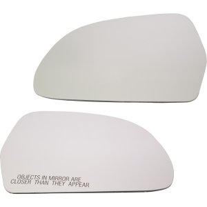 Heated Mirror Glass Pair/Set for Audi A4 (2009) and S5 (2008-2010) with Backing Plate, Right (Passenger) and Left (Driver), without Auto-Dimming, Replacement