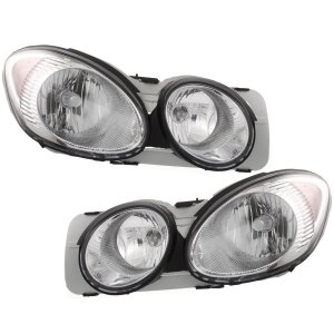 Headlight Assembly for Buick LaCrosse/Allure 2005-2007, Right (Passenger) and Left (Driver), Halogen, Replacement Pair/Set
