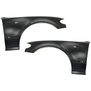 Front Fender Pair/Set for BMW 3-Series 2002-2005, Right (Passenger) and Left (Driver), Primed (Ready to Paint) Replacement. Fits: 316, 318, 320, 323, 325, 328, 330.