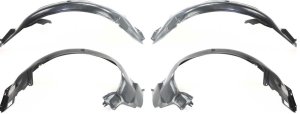 Front Fender Liner Pair/Set for BMW 3-Series 1992-1999, Right (Passenger) and Left (Driver) Replacement | Fits models 318i, 325i, 328i.