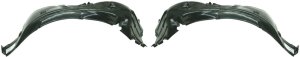 Front Fender Liner for BMW 5-Series 2004 to 2007, Right (Passenger) and Left (Driver) Front Section, Sedan, Vacuum Form Replacement Pair/Set. (Models: for 525i, 528i, 530i, 535i, 545i, 550i)