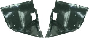 Front Fender Liner Pair/Set for BMW 3-Series 2001-2005, Front Section, AWD (All-Wheel Drive), Sedan/Wagon, Left (Driver) and Right (Passenger) Replacement Models: for 320i, 323i, 325i, 328i, 330i.