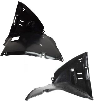 Front Fender Liner Pair/Set for BMW 323I 1999-1999, Right (Passenger) and Left (Driver), Front Section, Compatible with Convertible/Coupe Models, Replacement