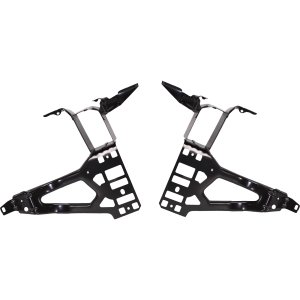 Pair/Set - Radiator Support Right (Passenger) and Left (Driver) Side Panel for BMW 5-Series 2004-2010, Steel, Sedan/Wagon, Replacement. Specific Models: for 525i, 530i, 535i, 540i, 545i, 550i.