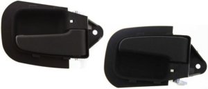 Front Door Handle Pair/Set for BMW 318I (1993-1993), BMW 323I (1998-1999), Right (Passenger) and Left (Driver), Textured Black, Coupe/Convertible, E36 Series - Replacement