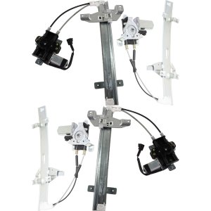 Front and Rear Window Regulator Power with Motor for Buick Century (1997-2005), Oldsmobile Intrigue (1998-2002), Buick Regal (1997-2004), Right (Passenger) and Left (Driver) Replacement