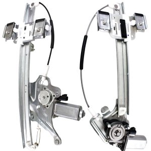 Front and Rear Window Regulator Set for Buick Lesabre 2000-2005, Right (Passenger), Power, with Motor, Replacement
