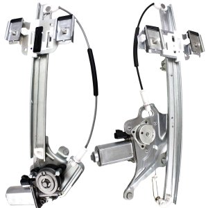 Front and Rear Power Window Regulator Set with Motor for 2000-2005 Buick Lesabre, Left (Driver) Side Replacement