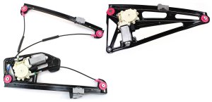Front and Rear Window Regulator with Motor Set for 1995-2001 BMW 7-Series Left (Driver) Power Replacement Models: for 740i, 740iL, 750iL