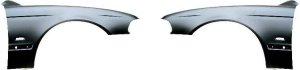 Front Fender Pair/Set for BMW 5-Series 1997-2003, Right (Passenger) and Left (Driver), Primed (Ready to Paint) Replacement Models: for 520i, 523i, 525i, 528i, 530i, 535i, 540i, 545i, M5.
