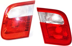Tail Light Pair/Set for BMW 3-Series 1999-2001 Right (Passenger), Inner, Lens and Housing, Sedan Replacement - Fits specific Models: for 320i, 323i, 325i, 328i, 330i.