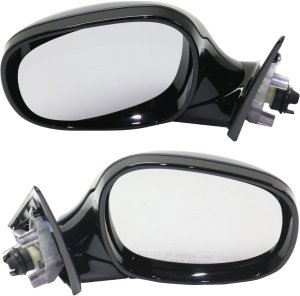 Power Heated Manual Folding Mirror Pair/Set for BMW 328I Wagon 2009-2012, Right (Passenger) and Left (Driver), Paintable, without Memory or Blue Glass, with Shadow Lane, Replacement