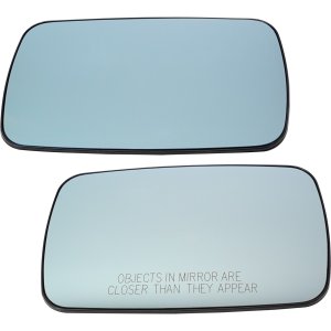 Mirror Glass Replacement Pair/Set for BMW 3-Series (1999-2006) and 5-Series (1998-2003) Sedan/Wagon, Right (Passenger) and Left (Driver), Heated, with Backing Plate. Models: for 320i, 323i, 325i, 330i, 525i, 530i, 540i.