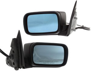 Replacement Power Folding, Heated, Paintable Mirror Pair/Set for BMW 3-Series 1999-2006 Sedan/Wagon, Right (Passenger) and Left (Driver) Side, Without Memory Feature