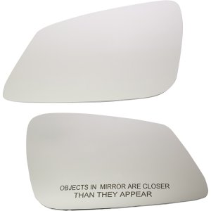 Heated Mirror Glass Pair/Set for BMW 3-Series 2012-2019/I3 2014-2021, Right (Passenger) and Left (Driver), Backing Plate Included, without Auto-Dimming, Fits Hatchback/Sedan/Wagon and 4-Series Convertible/Coupe/Hatchback Replacement