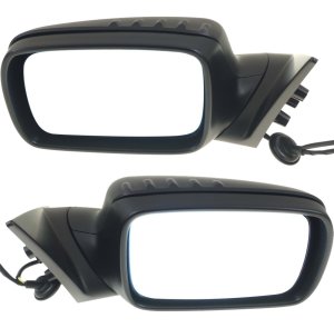 Power Folding Heated Mirror Pair/Set for BMW 3-Series Convertible/Coupe 1999-2006, Right (Passenger) and Left (Driver), Paintable w/o Memory, Replacement Models: for 320i, 323i, 325i, 328i, 330i.