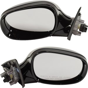 Power Folding Heated Paintable Mirror Pair/Set for 2009-2012 BMW 328I Wagon, Right (Passenger) and Left (Driver), with Memory, without Auto-Dimming, Clear Glass, Replacement