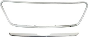 Front Bumper Grille Molding Set for 2005-2006 Honda CR-V, Set of 2, Japan Built, Replacement