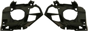 Headlight Housing Pair/Set for Chevrolet Cobalt 2005-2010, Includes Right (Passenger) & Left (Driver) Housing, Black Bracket, Replacement