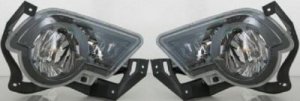 Front Fog Light Assembly for Chevrolet Avalanche 2002-2006, Right (Passenger) and Left (Driver), with Body Cladding Replacement Pair/Set