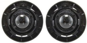 Front Fog Light Assembly Pair/Set for Chevrolet Rainier (2004-2007), Cobalt (2005-2010), Right (Passenger) and Left (Driver), Replacement