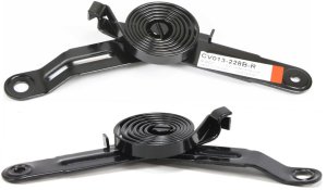Hood Hinge Pair/Set for Chevrolet C/K Full Size Pickup 1988-2000, Right (Passenger) and Left (Driver), Spring Hinge, Replacement