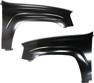 Front Fender Pair/Set for Chevrolet Trailblazer 2002-2009, Right (Passenger) and Left (Driver), Primed (Ready to Paint) - Replacement