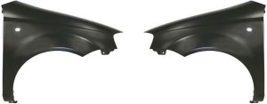 Front Fender Pair/Set for Chevrolet Aveo 2004-2007/Aveo5 2006-2008, Right (Passenger) and Left (Driver), Primed (Ready to Paint) Replacement