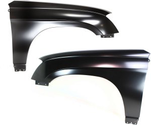 Front Fender Pair/Set for Chrysler Pacifica 2004-2006, Right (Passenger) and Left (Driver), Primed (Ready to Paint) Replacement