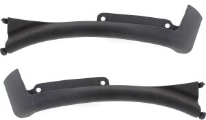 Front Wheel Opening Molding Pair/Set for 1996-2023 Chevrolet Express/Savana Van, Right (Passenger) & Left (Driver), Lower Extension, Paint to Match, Plastic Replacement