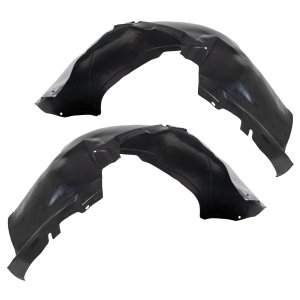 Front Fender Liner Pair/Set for Chevrolet Silverado/GMC Sierra 1500/1500 HD/2500 (1999-2007), Right (Passenger) and Left (Driver), Fits 2007 Classic, Suitable for 2003-2007 AWD (All-Wheel Drive)/4WD (Four-Wheel Drive) Models - Replacement
