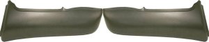 Front Fender Trim Pair/Set for Chevrolet Blazer 1998-2005, Right (Passenger) and Left (Driver), Primed (Ready to Paint), Lower Position, with ZR2 Package, Replacement