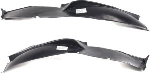 Front Fender Liner Pair/Set for Chevrolet Malibu 1997-2003, Chevrolet Classic 2004-2005, and Oldsmobile Cutlass 1997-1999, Right (Passenger) & Left (Driver) Sides, Rear Section, Replacement