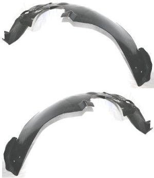 Front Fender Liner Pair/Set for Chrysler PT Cruiser 2007-2010, Right (Passenger) and Left (Driver) Sides Replacement