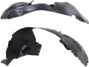 Front Fender Liner Pair/Set for 2001-2003 Chrysler Town and Country/Voyager, Right (Passenger) and Left (Driver) Replacement