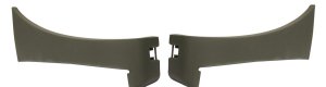 Front Wheel Opening Molding Pair/Set for 2002 Chevrolet Avalanche, Right (Passenger) and Left (Driver) Lower Cladding, Gray Trim, Replacement