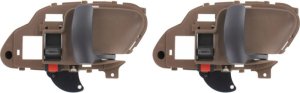 Front Interior Door Handle Right (Passenger), Beige for Chevrolet C/K Full Size Pickup 1995-2000, Suburban 1995-1999, Set of 2 Replacement