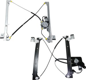 Front and Rear Window Regulator Set for Cadillac Suburban 1500/2500, Right (Passenger), Power with Motor, Fits 2000-2006 Models, Replacement