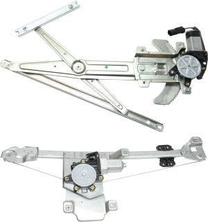 Front and Rear Window Regulator Set with Power Motor for Chevrolet Canyon / Colorado, Right (Passenger) Side, 2004-2012 Replacement