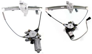 Front and Rear Window Regulator With Motor Set for Chevrolet Impala 2000-2005, Power, Left (Driver) Side Replacement