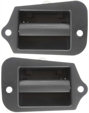 Rear Interior Door Handle Pair/Set for GMC S10 (1995-2003), SONOMA (1996-2003), HOMBRE (1998), Right (Passenger) and Left (Driver), 3-Door, Extended Cab Pickup, Replacement Pair/Set of 2