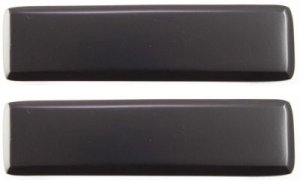 Rear Exterior Door Handle Pair/Set for Chevrolet Astro/Safari 1992-2005, Right (Passenger) and Left (Driver), Side Sliding, Smooth Black Replacement
