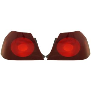 Tail Light Assembly Pair/Set for 2003-2004 Chevrolet Impala, Includes Outer, Right (Passenger) and Left (Driver) Halogen Lights, Replacement