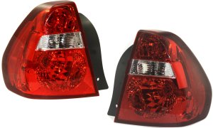 Tail Light Assembly Pair/Set for 2004-2008 Chevrolet Malibu, Right (Passenger) and Left (Driver), Excluding Maxx Model, Replacement