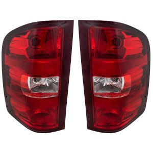 Tail Light Assembly for 2007-2014 Silverado/Sierra, Right (Passenger) and Left (Driver), Halogen, Excludes 2007 Classic, Replacement Pair/Set