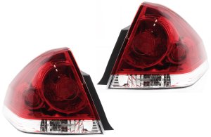 Tail Light Assembly Pair/Set for Chevrolet Impala 2006-2013, Impala Limited 2014-2016 Right (Passenger) and Left (Driver) Replacement